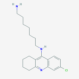 molecular formula C20H28ClN3 B12524871 N~1~-(6-Chloro-1,2,3,4-tetrahydroacridin-9-yl)heptane-1,7-diamine CAS No. 681211-35-8