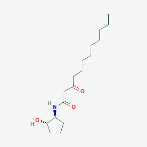 molecular formula C17H31NO3 B12524875 N-[(1S,2S)-2-Hydroxycyclopentyl]-3-oxododecanamide CAS No. 669721-37-3