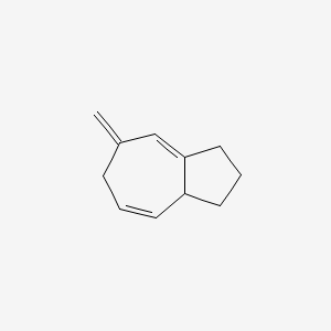 molecular formula C11H14 B12524929 7-Methylidene-1,2,3,3a,6,7-hexahydroazulene CAS No. 652158-64-0