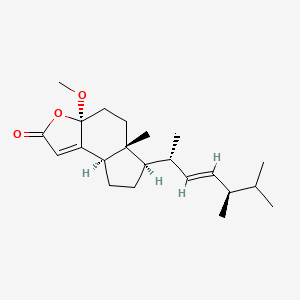 molecular formula C22H34O3 B1252493 Volemolide 