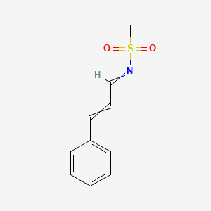 molecular formula C10H11NO2S B12524955 N-(3-Phenylprop-2-en-1-ylidene)methanesulfonamide CAS No. 824984-07-8