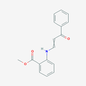 molecular formula C17H15NO3 B12524959 Benzoic acid, 2-[[(1Z)-3-oxo-3-phenyl-1-propenyl]amino]-, methyl ester CAS No. 712274-46-9