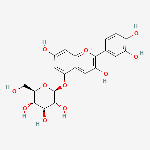 molecular formula C21H21O11+ B1252498 Cyanidin 5-O-glucoside 