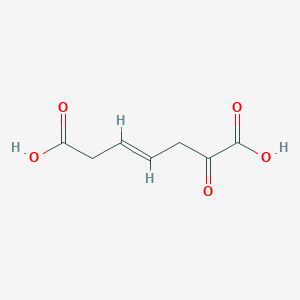 molecular formula C7H8O5 B1252499 2-氧代庚-4-烯-1,7-二酸 