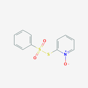 molecular formula C11H9NO3S2 B12525014 S-(1-Oxo-1lambda~5~-pyridin-2-yl) benzenesulfonothioate CAS No. 677342-05-1