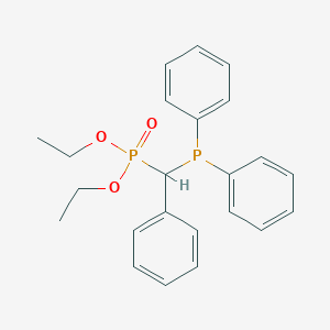 molecular formula C23H26O3P2 B12525031 Diethyl [(diphenylphosphanyl)(phenyl)methyl]phosphonate CAS No. 661459-86-5