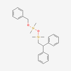 molecular formula C25H32O2Si2 B12525080 1-(Benzyloxy)-3-(2,2-diphenylethyl)-1,1,3,3-tetramethyldisiloxane CAS No. 820207-12-3