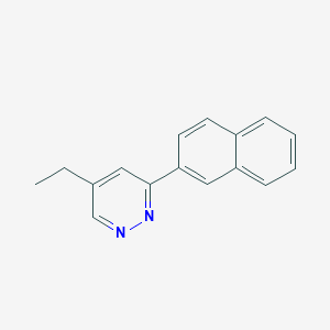 molecular formula C16H14N2 B12525114 Pyridazine, 5-ethyl-3-(2-naphthalenyl)- CAS No. 670274-45-0
