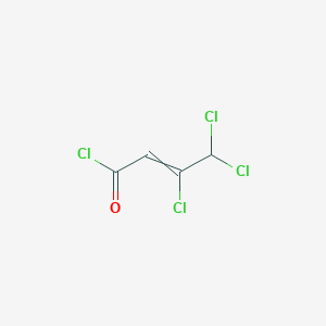 molecular formula C4H2Cl4O B12525151 3,4,4-Trichlorobut-2-enoyl chloride CAS No. 654646-22-7