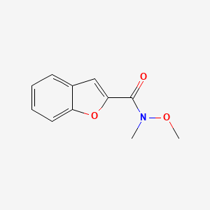 molecular formula C11H11NO3 B12525155 N-Methoxy-N-methyl-1-benzofuran-2-carboxamide CAS No. 819073-54-6