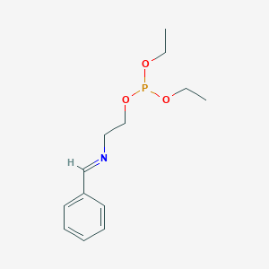 molecular formula C13H20NO3P B12525195 Phosphorous acid, diethyl 2-[(phenylmethylene)amino]ethyl ester CAS No. 847502-93-6