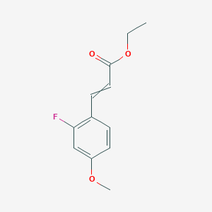 molecular formula C12H13FO3 B12525198 Ethyl 3-(2-fluoro-4-methoxyphenyl)prop-2-enoate CAS No. 691904-76-4