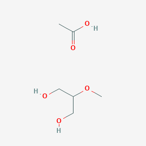 molecular formula C6H14O5 B12525244 Acetic acid--2-methoxypropane-1,3-diol (1/1) CAS No. 652973-60-9