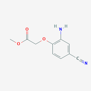 molecular formula C10H10N2O3 B12525267 Methyl (2-amino-4-cyanophenoxy)acetate CAS No. 652997-71-2