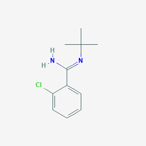 molecular formula C11H15ClN2 B12525318 N-tert-Butyl-2-chlorobenzenecarboximidamide 
