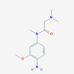 molecular formula C12H19N3O2 B12525347 N-(4-Amino-3-methoxyphenyl)-N,N~2~,N~2~-trimethylglycinamide CAS No. 652139-77-0