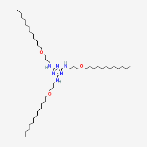 molecular formula C48H96N6O3 B12525368 N~2~,N~4~,N~6~-Tris[3-(dodecyloxy)propyl]-1,3,5-triazine-2,4,6-triamine CAS No. 769136-49-4
