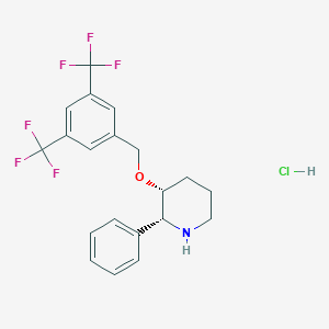 molecular formula C20H19F6NO.HCl B125254 盐酸 L-733,061 CAS No. 148687-76-7