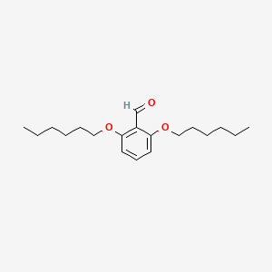 molecular formula C19H30O3 B12525481 2,6-Bis(hexyloxy)benzaldehyde CAS No. 815601-38-8