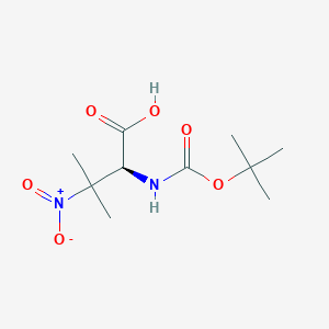 molecular formula C10H18N2O6 B12525486 N-(tert-Butoxycarbonyl)-3-nitro-L-valine CAS No. 824956-50-5