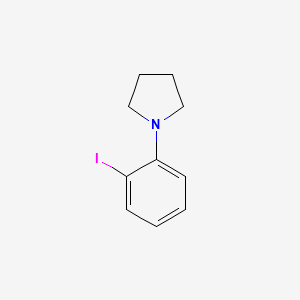 molecular formula C10H12IN B12525501 1-(2-Iodophenyl)pyrrolidine 