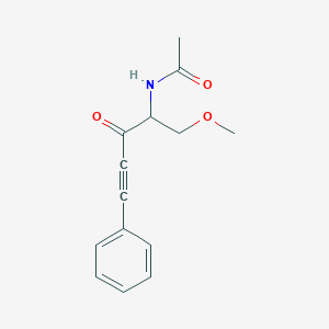 molecular formula C14H15NO3 B12525515 N-(1-Methoxy-3-oxo-5-phenylpent-4-yn-2-yl)acetamide CAS No. 655242-11-8