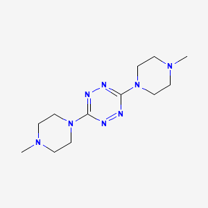 molecular formula C12H22N8 B12525571 3,6-Bis(4-methylpiperazin-1-yl)-1,2,4,5-tetrazine CAS No. 677763-74-5