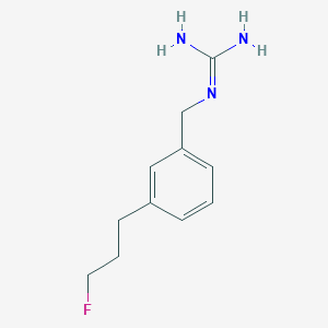 molecular formula C11H16FN3 B12525598 N''-{[3-(3-Fluoropropyl)phenyl]methyl}guanidine CAS No. 655251-09-5