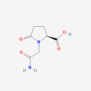 molecular formula C7H10N2O4 B12525638 1-(2-Amino-2-oxoethyl)-5-oxo-L-proline CAS No. 682774-00-1