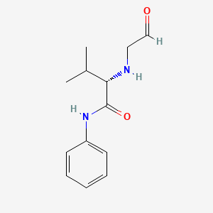 molecular formula C13H18N2O2 B12525641 N~2~-(2-Oxoethyl)-N-phenyl-L-valinamide CAS No. 731797-81-2