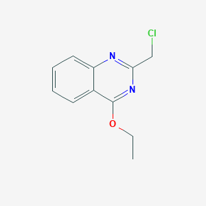 molecular formula C11H11ClN2O B12525689 2-(Chloromethyl)-4-ethoxyquinazoline CAS No. 668276-10-6