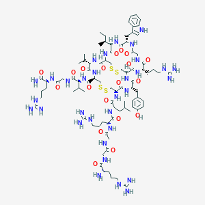 molecular formula C86H138N32O19S4 B125257 Protegrin-4 CAS No. 157214-61-4