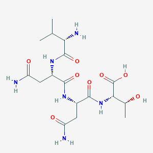 molecular formula C17H30N6O8 B12525719 L-Valyl-L-asparaginyl-L-asparaginyl-L-threonine CAS No. 798540-91-7