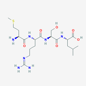 molecular formula C20H39N7O6S B12525774 L-Methionyl-N~5~-(diaminomethylidene)-L-ornithyl-L-seryl-L-leucine CAS No. 742068-54-8