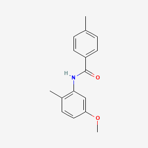 molecular formula C16H17NO2 B12525795 N-(5-methoxy-2-methylphenyl)-4-methylbenzamide CAS No. 712298-93-6