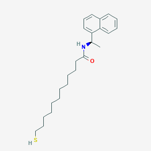 molecular formula C24H35NOS B12525812 N-[(1R)-1-(Naphthalen-1-yl)ethyl]-12-sulfanyldodecanamide CAS No. 667400-77-3