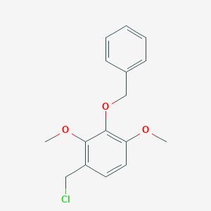molecular formula C16H17ClO3 B12525878 2-(Benzyloxy)-4-(chloromethyl)-1,3-dimethoxybenzene CAS No. 866082-85-1
