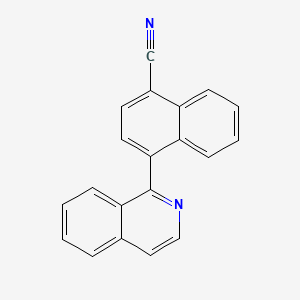 molecular formula C20H12N2 B12525894 4-(Isoquinolin-1-yl)-1-naphthonitrile 