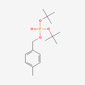 molecular formula C16H27O4P B12525926 Di-tert-butyl (4-methylphenyl)methyl phosphate CAS No. 820208-42-2