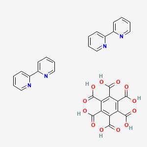 molecular formula C32H22N4O12 B12525953 Benzene-1,2,3,4,5,6-hexacarboxylic acid;2-pyridin-2-ylpyridine CAS No. 654077-10-8