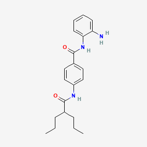 molecular formula C21H27N3O2 B12525995 N-(2-aminophenyl)-4-(2-propylpentanoylamino)benzamide CAS No. 656261-08-4
