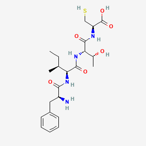 molecular formula C22H34N4O6S B12526028 L-Phenylalanyl-L-isoleucyl-L-threonyl-L-cysteine CAS No. 686341-83-3