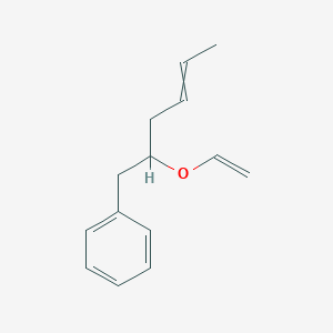 molecular formula C14H18O B12526038 [2-(Ethenyloxy)hex-4-en-1-yl]benzene CAS No. 682340-97-2