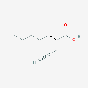 molecular formula C10H16O2 B12526089 (s)-2-Pentyl-4-pentynoic acid CAS No. 675831-46-6