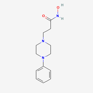 molecular formula C13H19N3O2 B12526146 N-Hydroxy-3-(4-phenylpiperazin-1-YL)propanamide CAS No. 692250-63-8