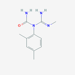 molecular formula C11H16N4O B12526180 N-(2,4-Dimethylphenyl)-N-(N'-methylcarbamimidoyl)urea CAS No. 793614-81-0