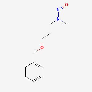 molecular formula C11H16N2O2 B12526193 N-[3-(Benzyloxy)propyl]-N-methylnitrous amide CAS No. 663600-22-4