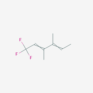 molecular formula C8H11F3 B12526211 1,1,1-Trifluoro-3,4-dimethylhexa-2,4-diene CAS No. 651724-53-7