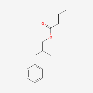 molecular formula C14H20O2 B12526293 2-Methyl-3-phenylpropyl butanoate CAS No. 652984-31-1