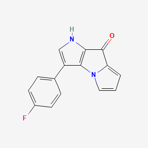 molecular formula C15H9FN2O B12526405 Pyrrolo[2,3-b]pyrrolizin-8(1H)-one, 3-(4-fluorophenyl)- CAS No. 757188-68-4
